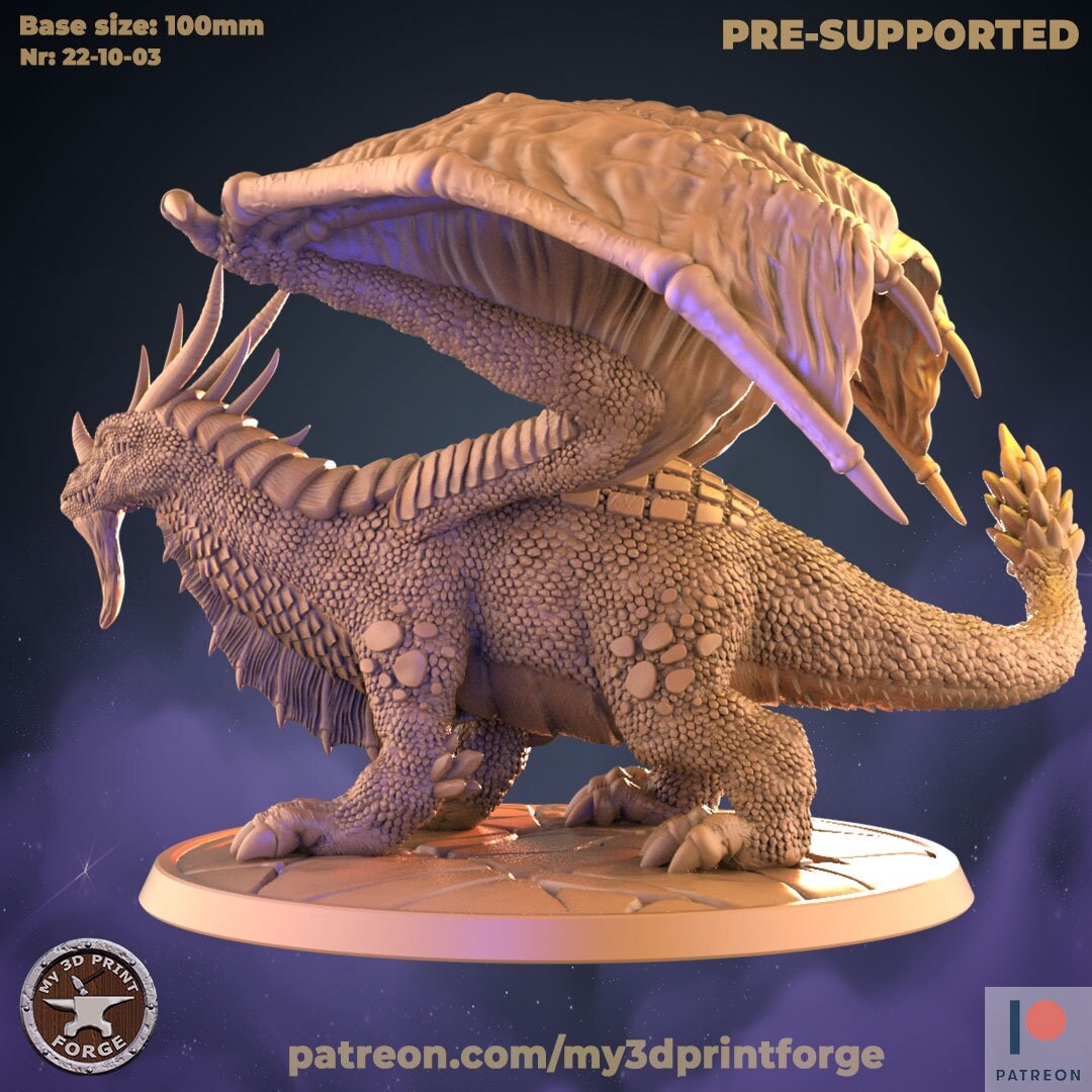 Dreamwalker Dragon - Unpainted Miniature