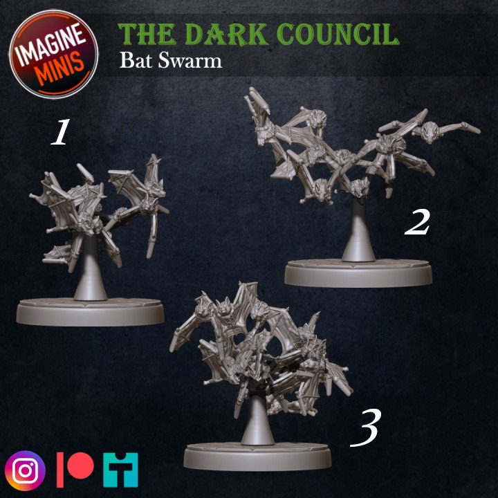 Bat Swarm - Unpainted Miniature