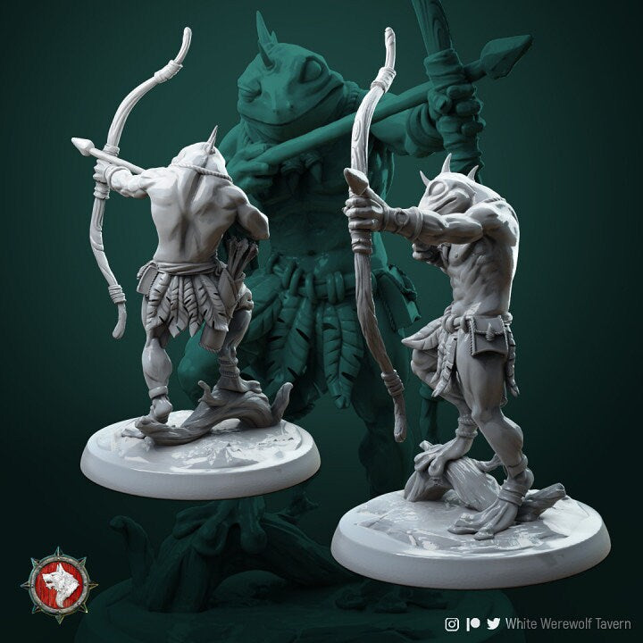 Froggl Tribe - 32mm Scale - Unpainted Miniature
