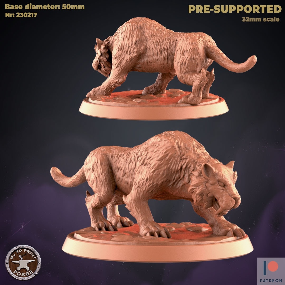 Wild Panther - Unpainted Miniature