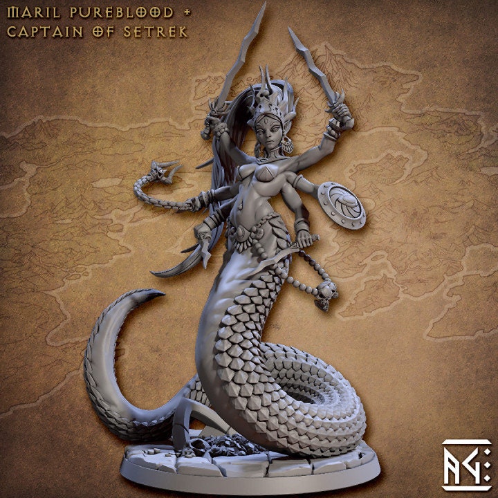 Marilith Pureblood - City of Intrigues - Unpainted Miniature
