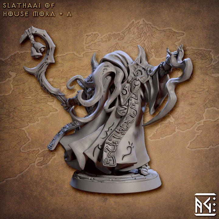 Slathaai of House Mora - Pose A - Artisan Guild - Unpainted Miniature
