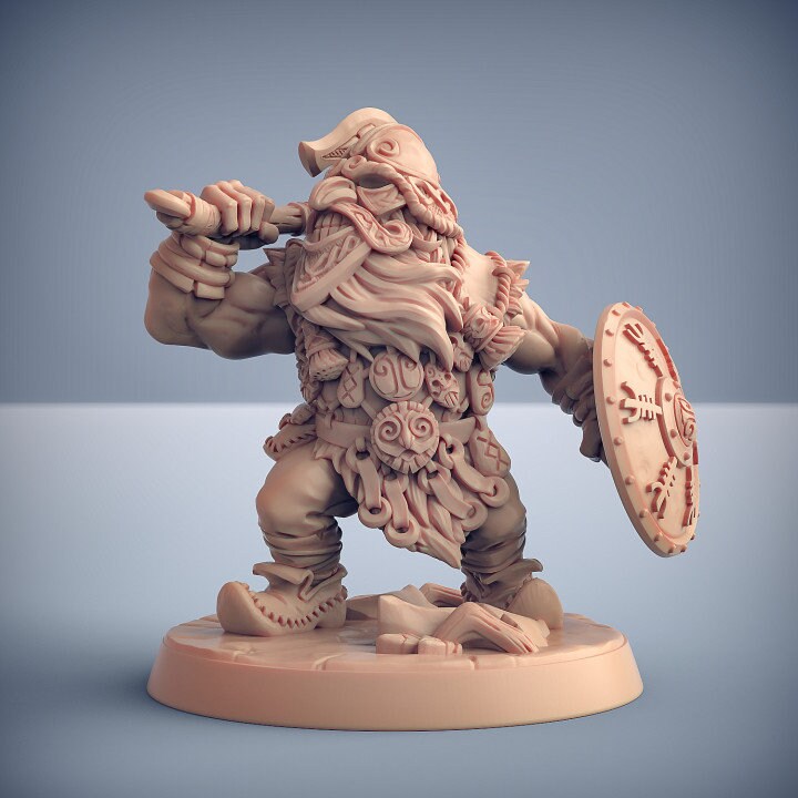 Dwarven Mountaineers of Skutagaard - Pose A - Artisan Guild - Unpainted Miniature