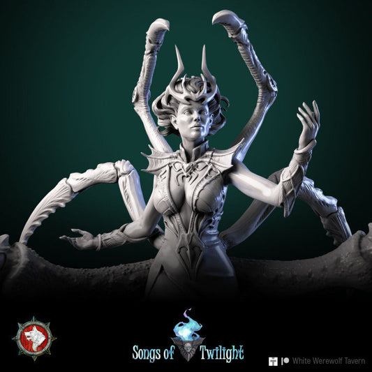 Spider Goddess Lerath - Unpainted Miniature
