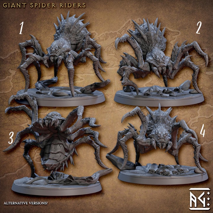 Giant Spiders - Artisan Guild - Unpainted Miniature