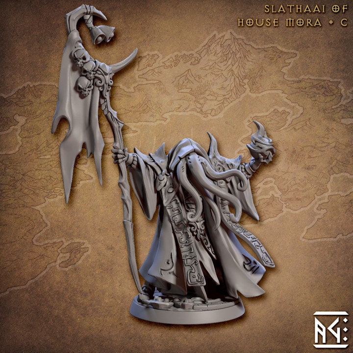 Slathaai of House Mora - Pose C - Artisan Guild - Unpainted Miniature