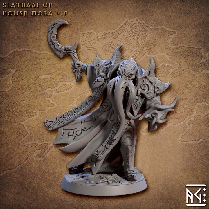 Slathaai of House Mora - Pose F - Artisan Guild - Unpainted Miniature