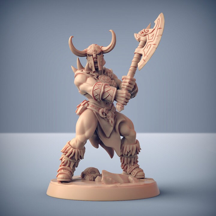Dragonpeak Barbarian - Pose D - Unpainted Miniature