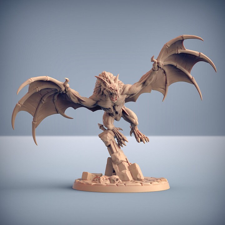 Giant Bats - 3 Poses - Unpainted Miniature