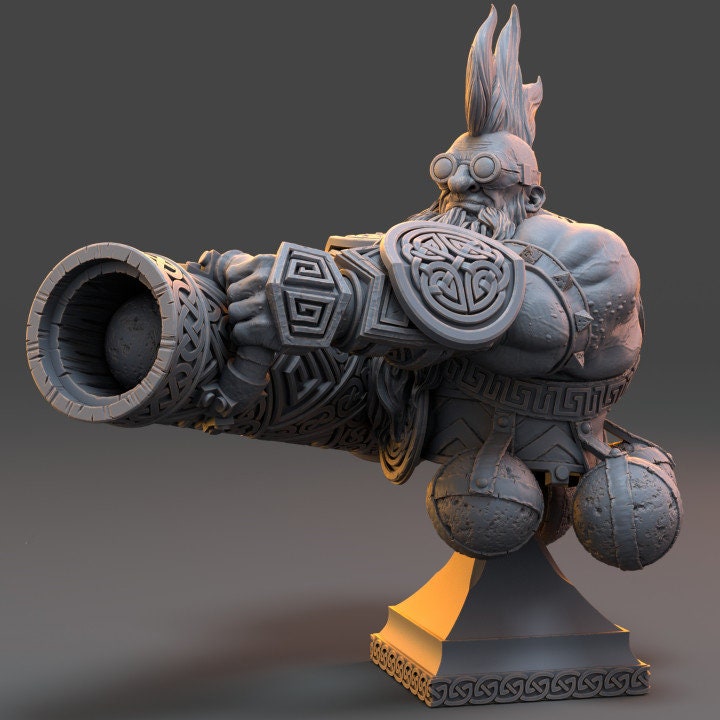 Yul Kaboom Grummer - Dwarf Bust