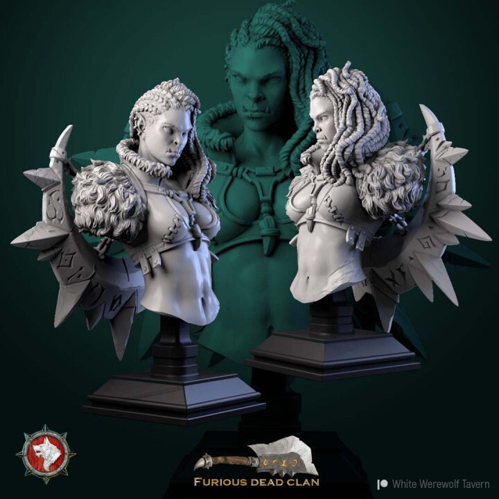 Gashnakh - Female Orc Bust