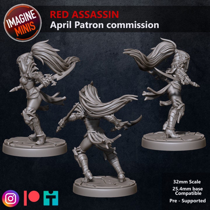 Elf Assassin - Unpainted Miniature