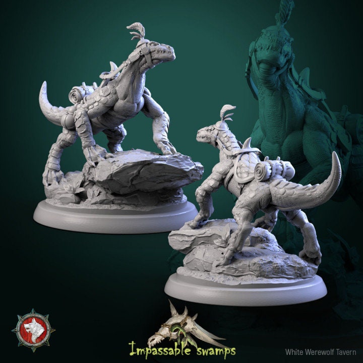 Lizard Mount - Unpainted Miniature