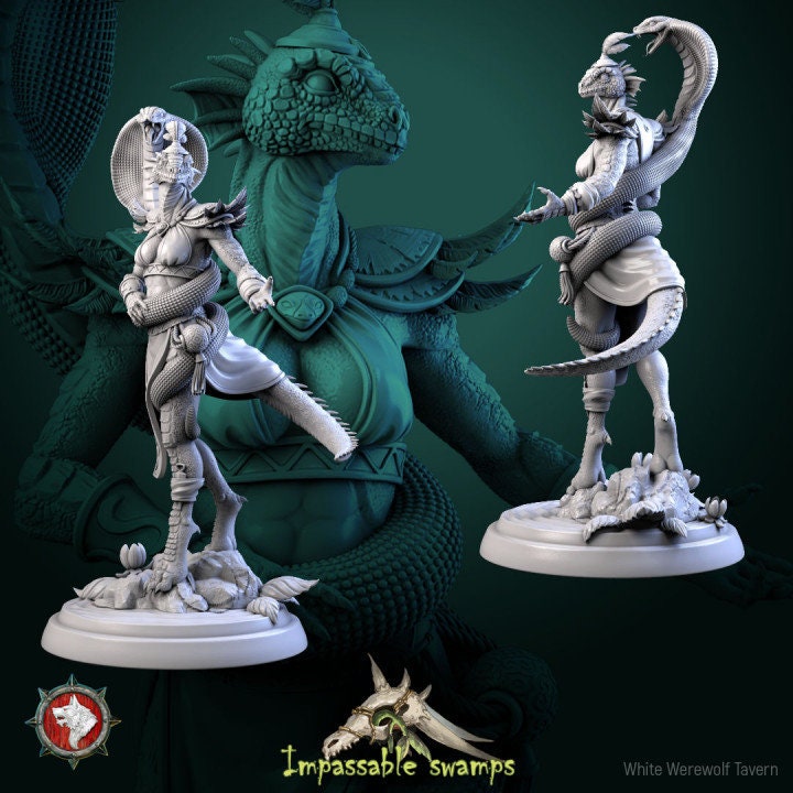 Serpentine Poisoned Flower - Unpainted Miniatures
