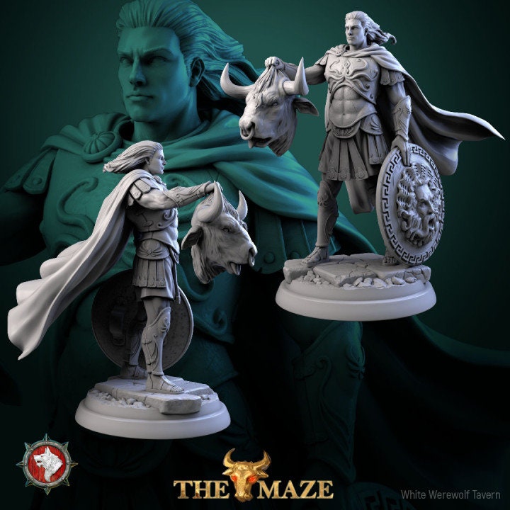 Theseus - Male Fighter - Unpainted Miniature