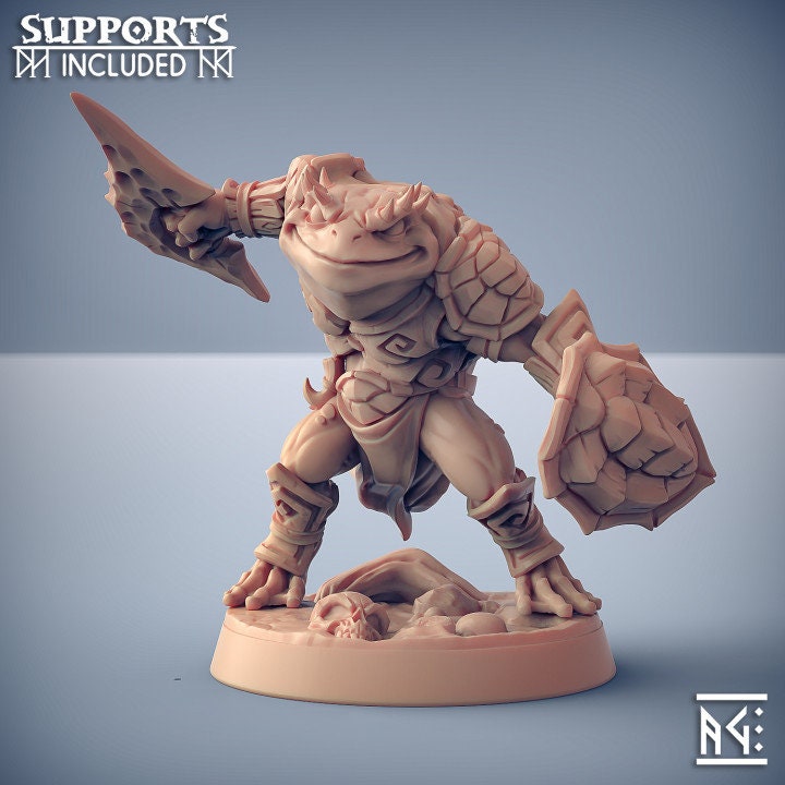Swamp Gurunda Bull - Pose E - Unpainted Miniature