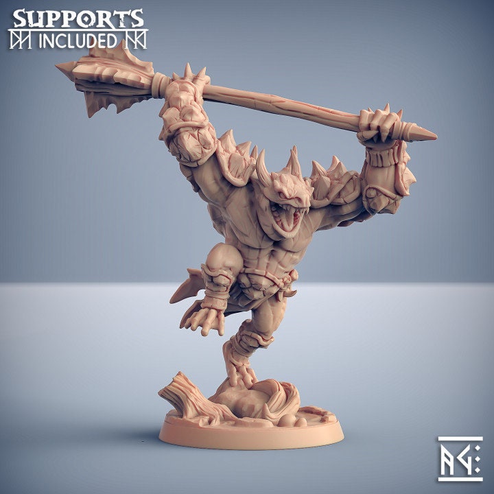 Swamp Gurunda Bull - Pose F - Unpainted Miniature