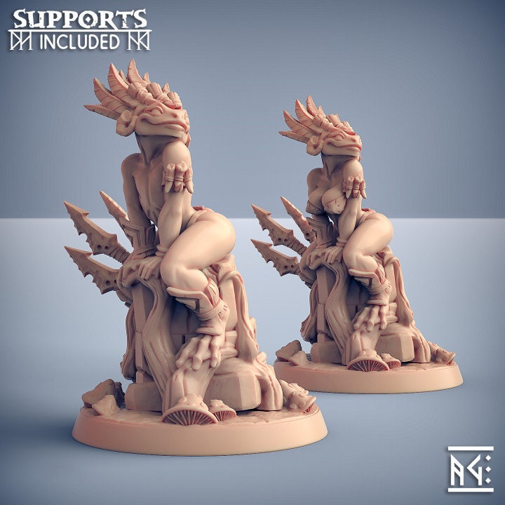 Krakia - Pinup - Swamp Gurunda - Unpainted Miniature