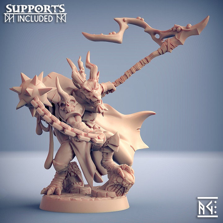 Doggoz the Cagemaster - Plague-Mine Kobold - Unpainted Miniature