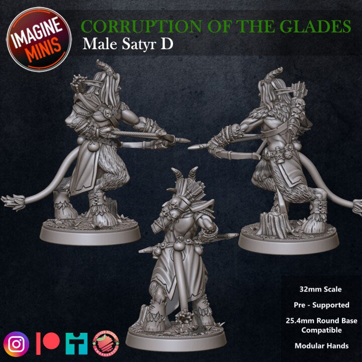 Male Satyr - Pose D - Unpainted Miniature