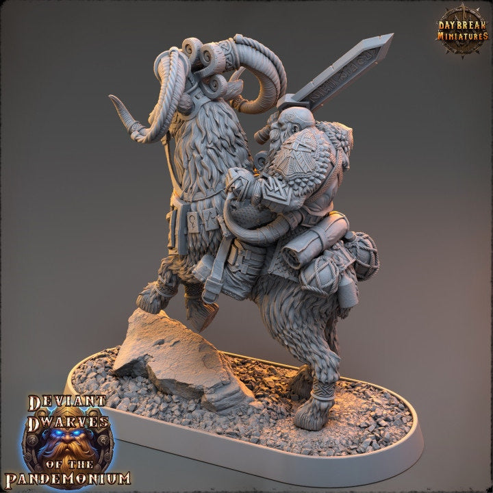 Arviz Thundergrind - Deviant Dwarves of the Pandemonium - Unpainted Miniature