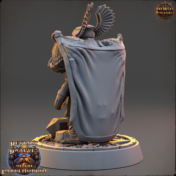 Judge Sindri - Deviant Dwarves of the Pandemonium - Unpainted Miniature