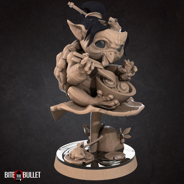 Kappa, Ramen Enthusiast - 32mm, 35mm Scale - Unpainted Miniature