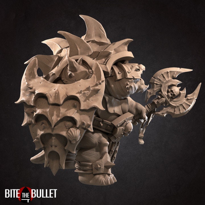 Mike the Irritated Tortle - Unpainted Miniature