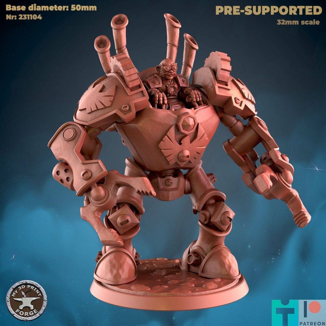Gnome Mech - Unpainted Miniature