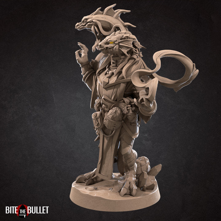 Dragonborn Wizard - Unpainted Miniature