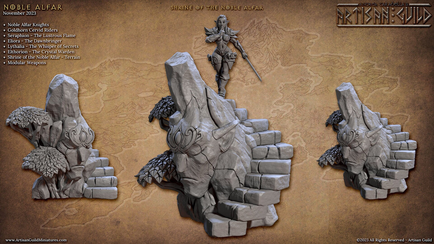 Noble Alfar Shrine - Unpainted Miniature