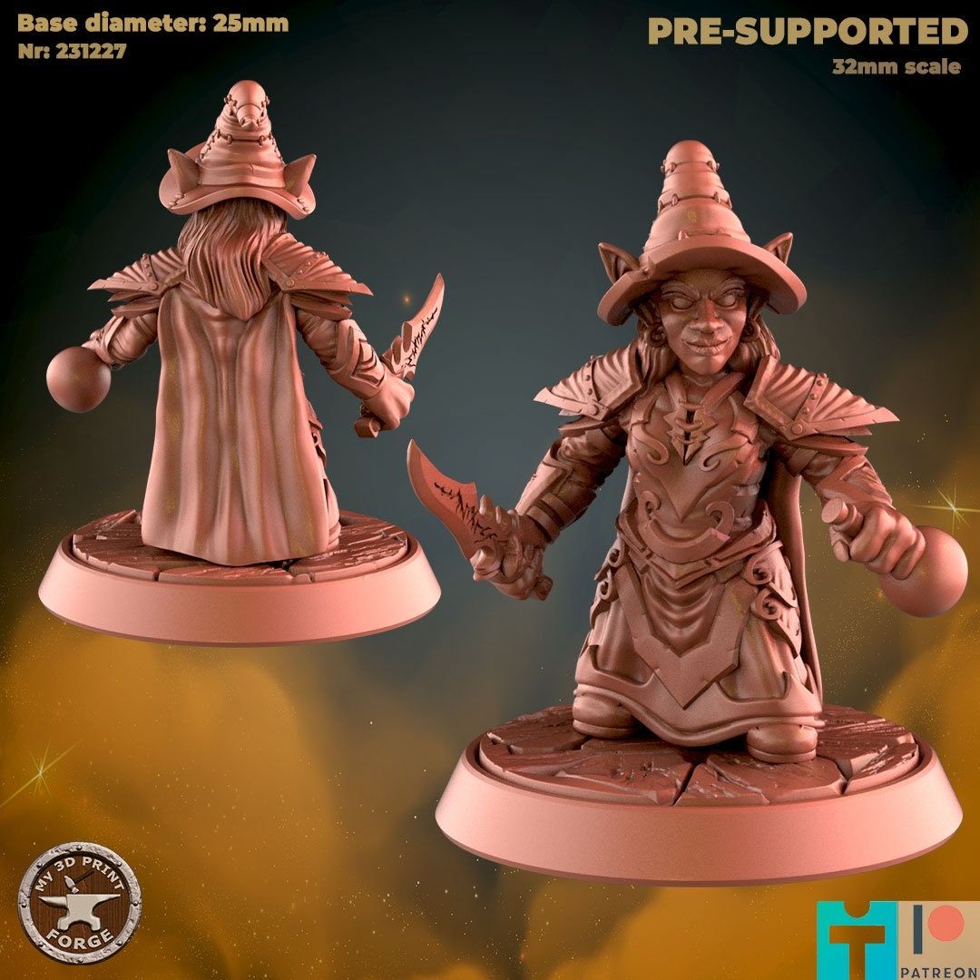 Goblin Witch - 3 Poses - Unpainted Miniature