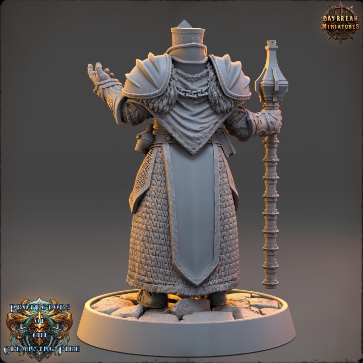 Master Seraphon Pyrithrax - The Protectors of the Cleansing Fire - Unpainted Miniature