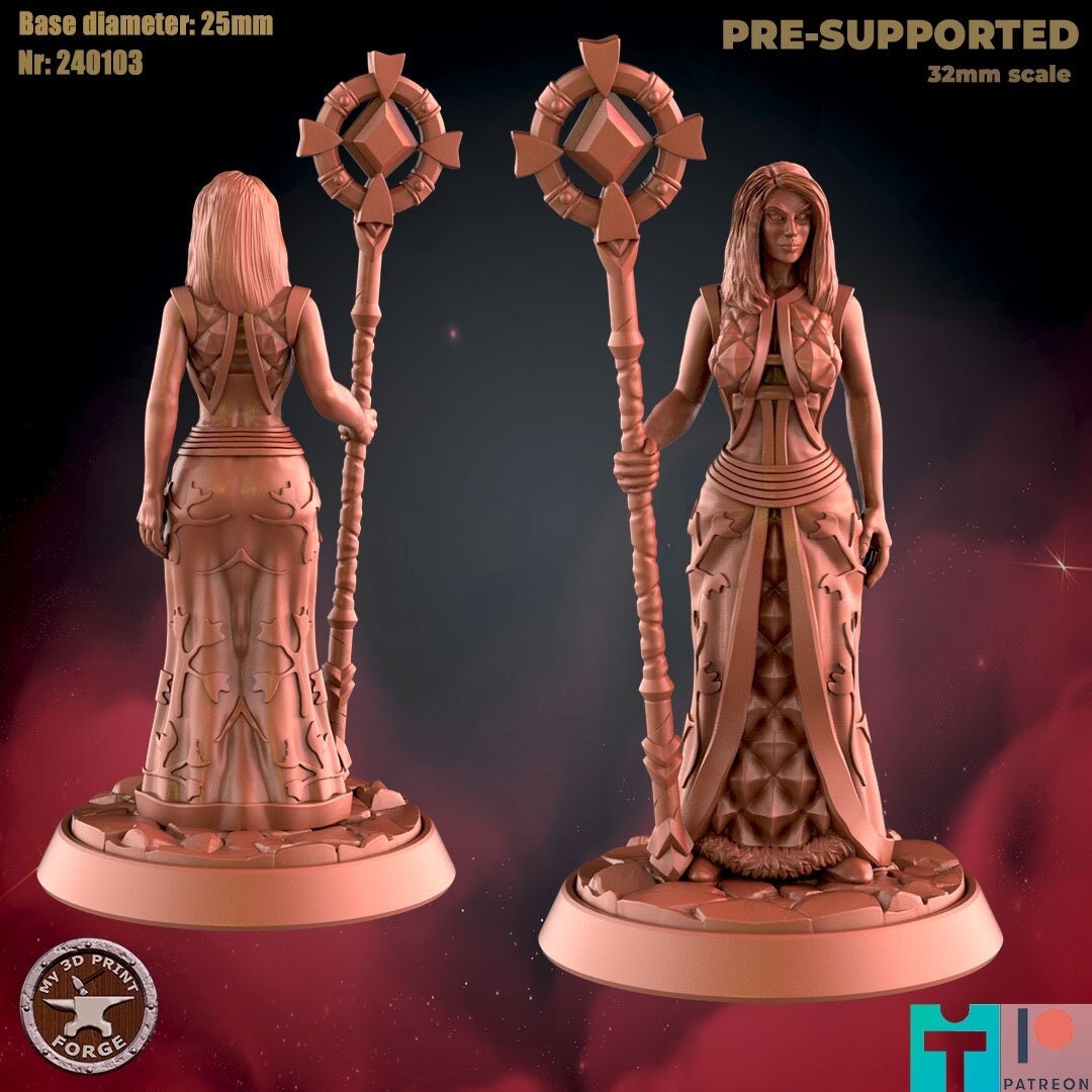 Dragon Queen - Human Form - 2 Poses - Unpainted Miniature