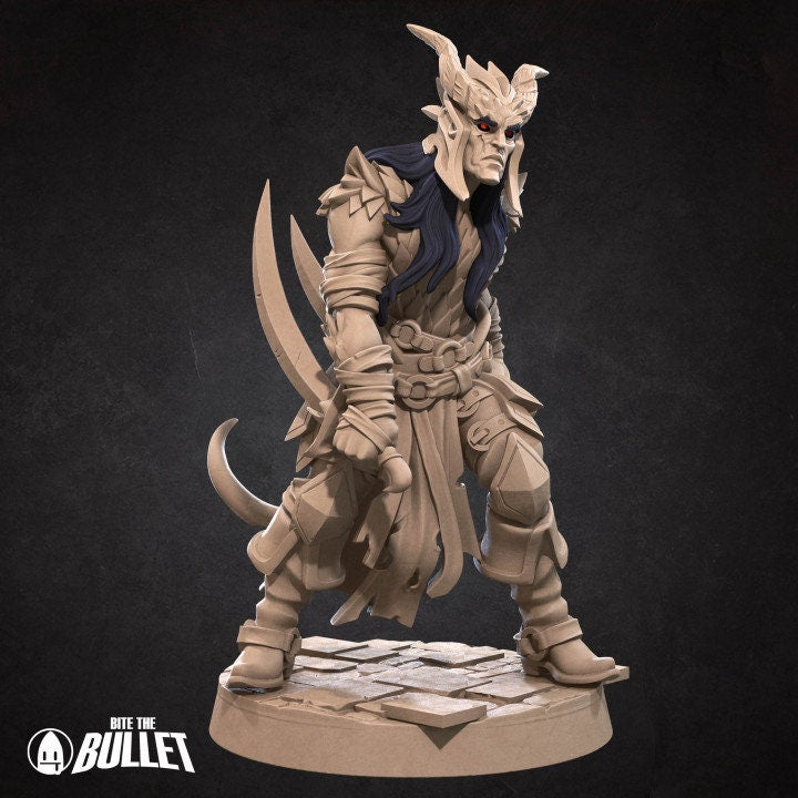 Tiefling Rogue - Unpainted Miniature