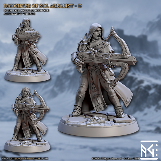 Arbalest, Pose D | Requiem Daughters of Sol | Unpainted Miniature