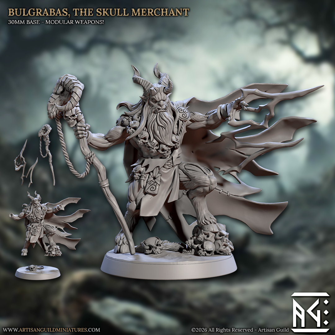 Bulgrabas, Warlock - Rise of the Beastmen - Unpainted Miniature
