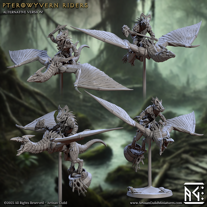 Pterowyvern Riders - Lizardmen of Falgor's Swamp