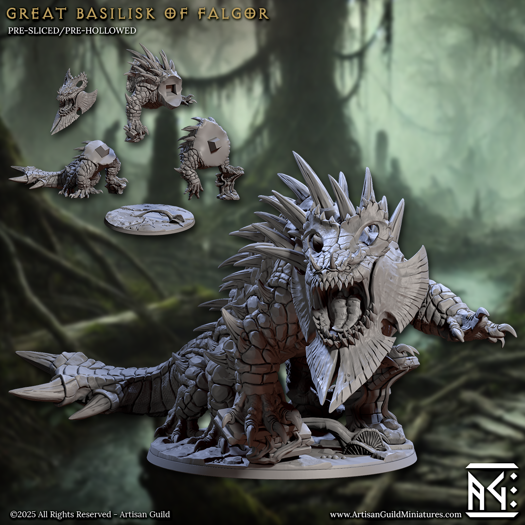 Great Basilisk of Falgor - Unpainted Miniature