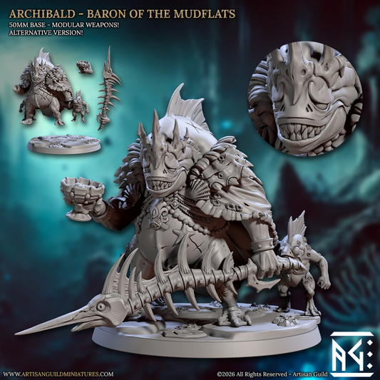 Archibald, Baron of the Mudflats | Lunatics of the Death Tide | Unpainted Miniature