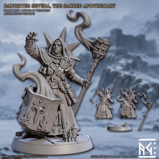 Severa, the Sacred Apothecary | Requiem Daughters of Sol | Unpainted Miniature