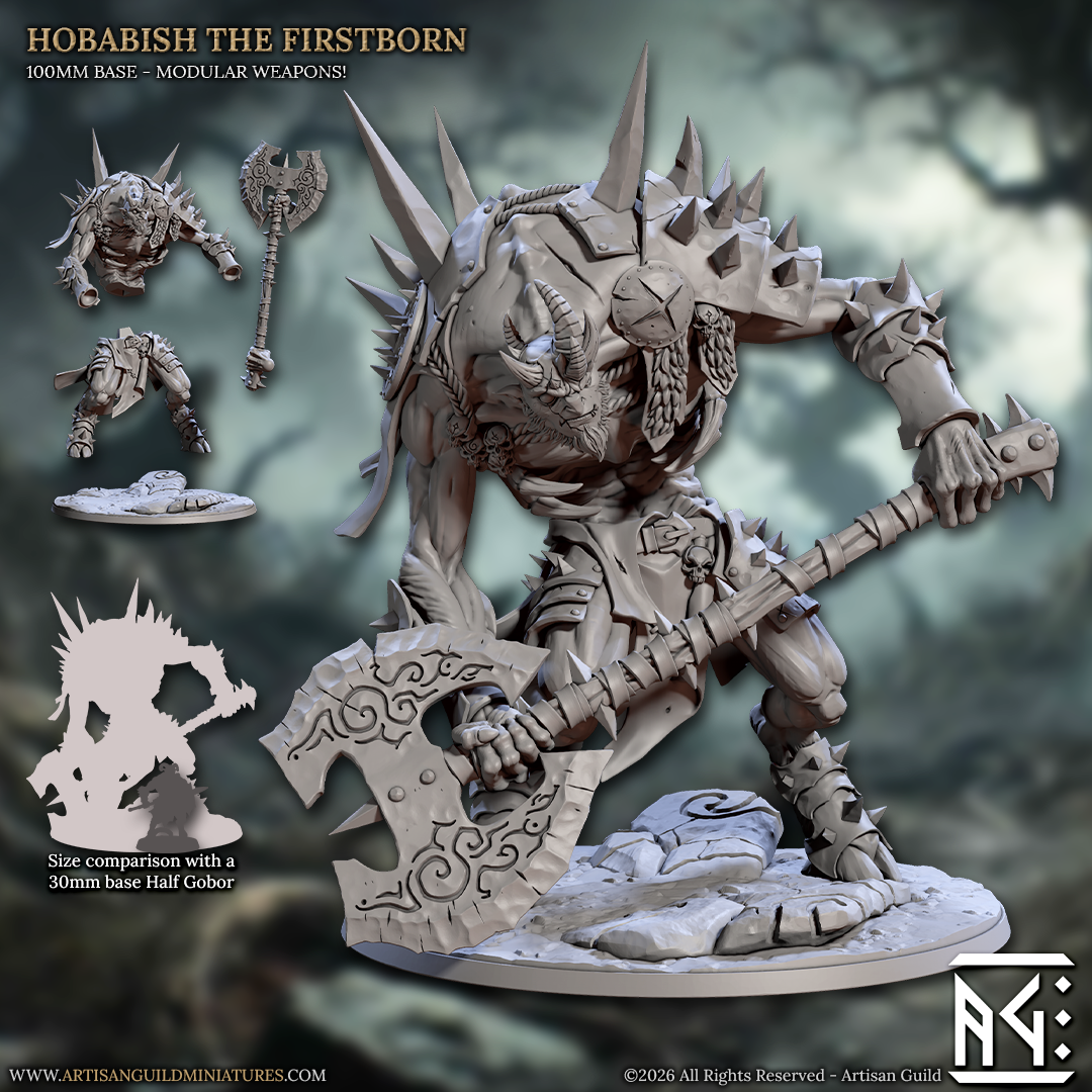 Hobabish the Firstborn - Rise of the Beastmen Set - Unpainted Miniature