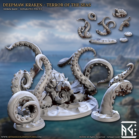 Deepmaw Kraken - Coastal Reavers Set - Unpainted Miniature