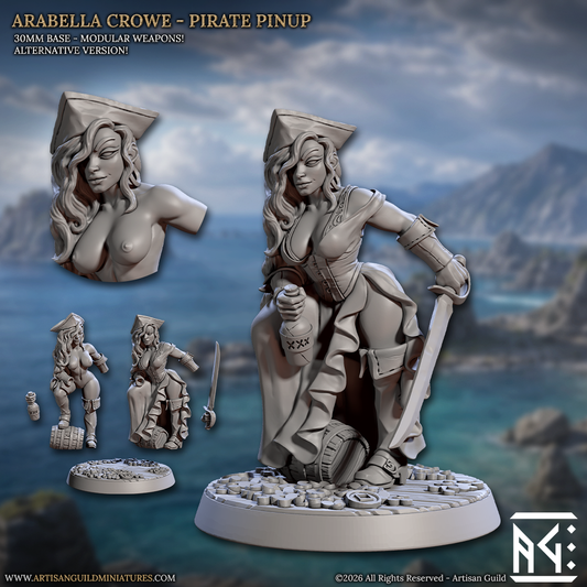 Arabella Crowe, Pinup - Coastal Reavers Set - Unpainted Miniature