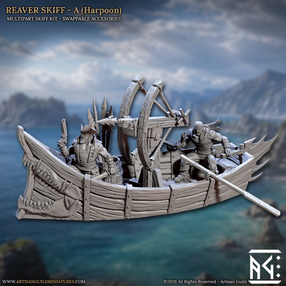 Reaver Skiffs - Coastal Reavers Set - Unpainted Miniature