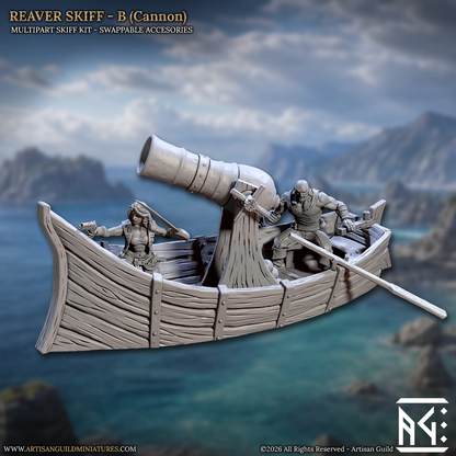 Reaver Skiffs - Coastal Reavers Set - Unpainted Miniature