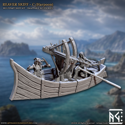 Reaver Skiffs - Coastal Reavers Set - Unpainted Miniature