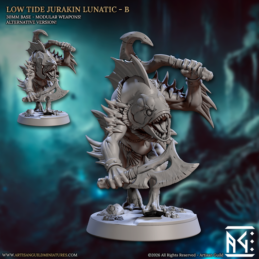 Low Tide Jurakin, Pose B | Lunatics of the Death Tide | Unpainted Miniature