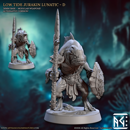 Low Tide Jurakin, Pose D | Lunatics of the Death Tide | Unpainted Miniature