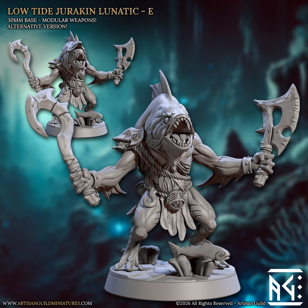 Low Tide Jurakin, Pose E | Lunatics of the Death Tide | Unpainted Miniature